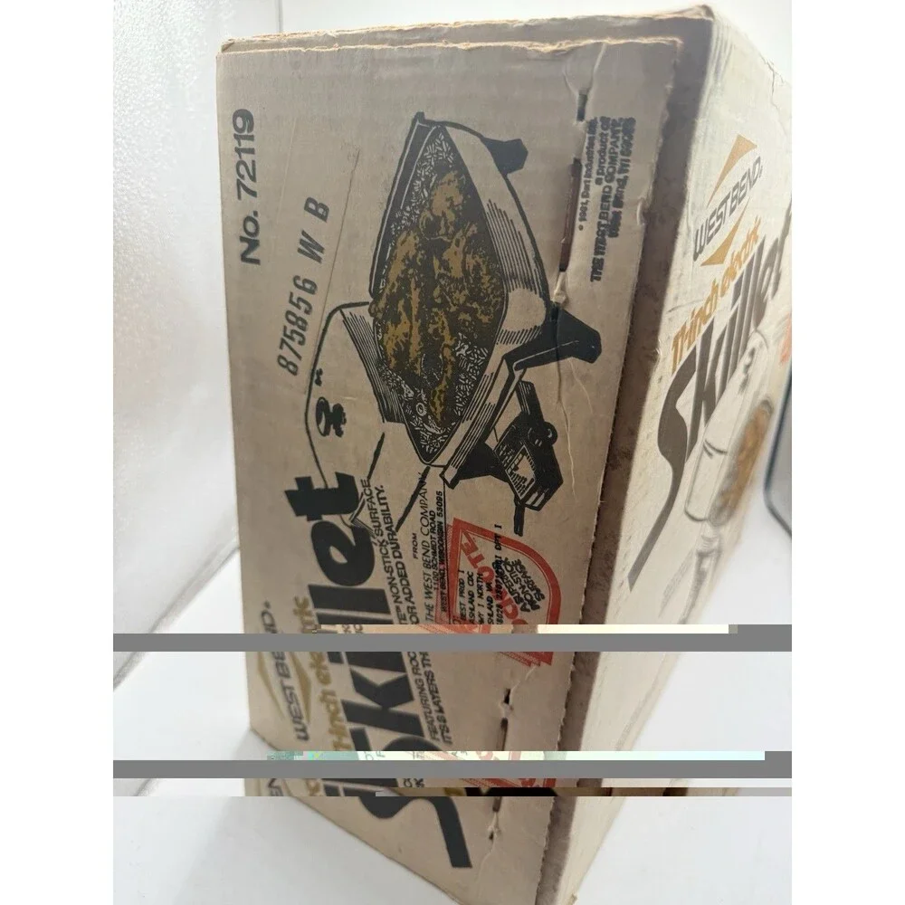 Vintage 1981 West Bend 11 Inch 11” Electric Skillet 72119 White - SEALED NEW